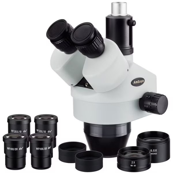 3.5X-180X Trinocular Zoom Stereo Microscope Head, Amscope, Mfr#: SM35180T